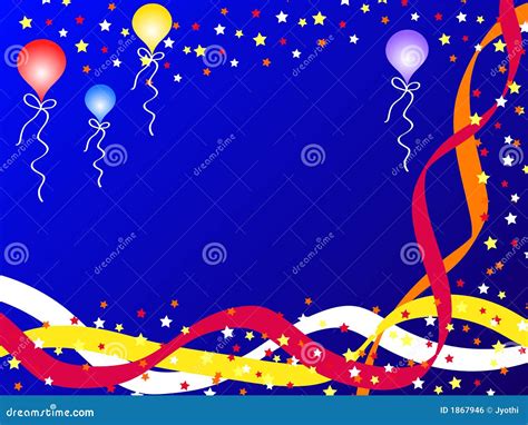 Balloons And Ribbons Royalty Free Stock Image Image 1867946