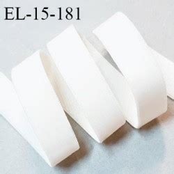 Elastique lingerie 15 mm haut de gamme couleur blanc bonne élasticité