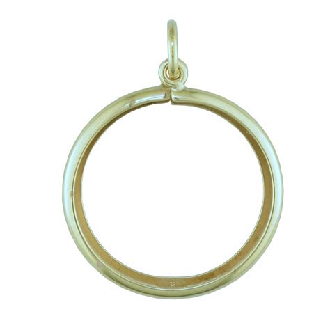 Plain Half Sovereign Coin Mount Pendant