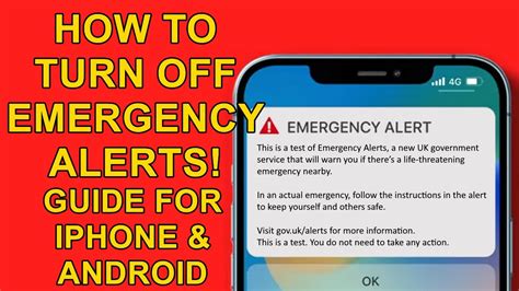 🔴 Turn Off Emergency Alerts On Iphone And Android 🔴 Youtube