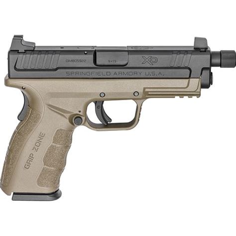 Springfield Armory Xd Mod2 9mm 4 Service Model Pistol With Fde Frame And Threaded Barrel