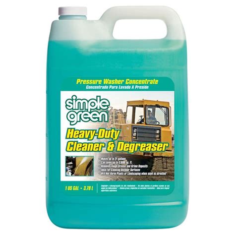 Simple Green 128 Oz Heavy Duty Cleaner And Degreaser Pressure Washer Concentrate 2300000118203