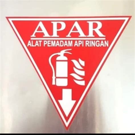 Jual Sign Stiker Apar Alat Pemadam Api Ringan 20x20cm Rambu Safety K3 Jakarta Utara Agam