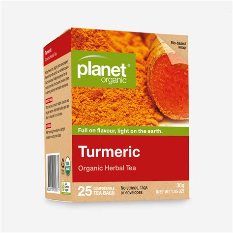 Turmeric Tea Bags | Planet Organic