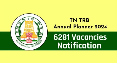 Tn Trb Annual Planner For Filling Up Vacancies