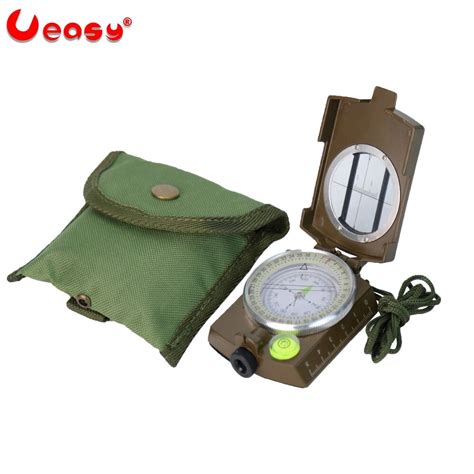 561 Ueasy Professional Military Army Metal Sighting Compass Clinometer Camping Outdoor Tools M