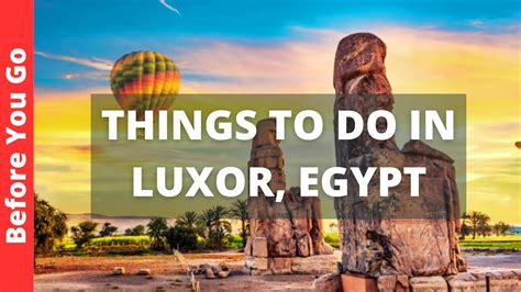 Luxor Egypt Travel Guide 15 BEST Things To Do In Luxor YouTube