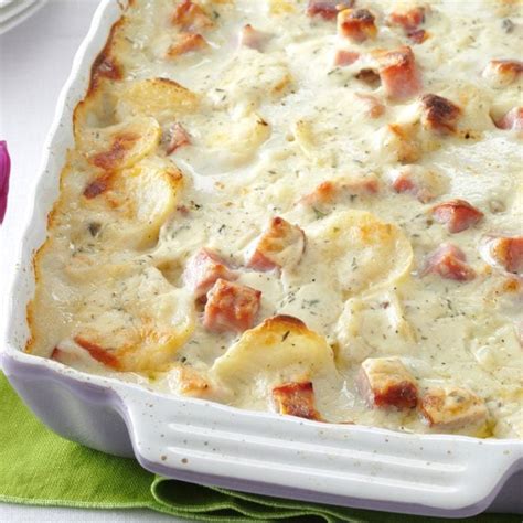 White Cheddar Scalloped Potatoes Recipe Taste Of Home