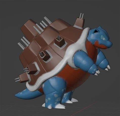 Blastoise Gigantamax 3D model 3D printable | CGTrader