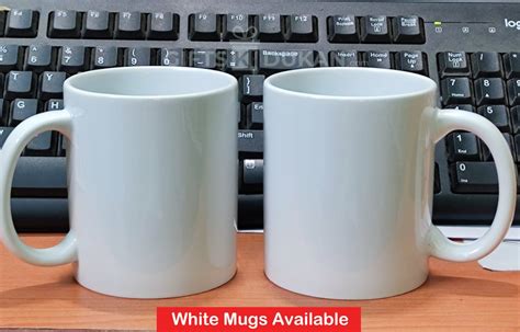 Plain Ceramic Sublimation Blank White Coffee Mug Capacity 11oz Size