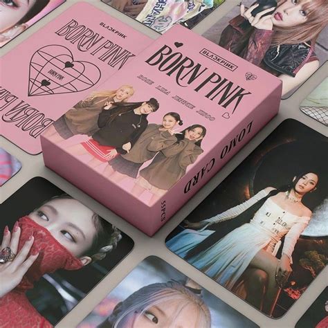 54pcs Box BLACKPINK Photocards BPTG BORN PINK LOMO Card Photocard On