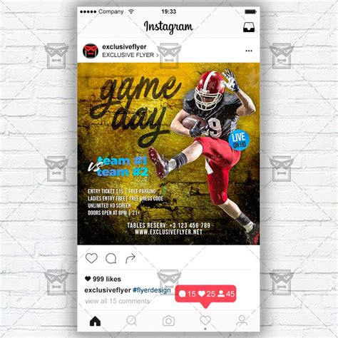 Download Game Day Flyer Psd Template Exclusiveflyer