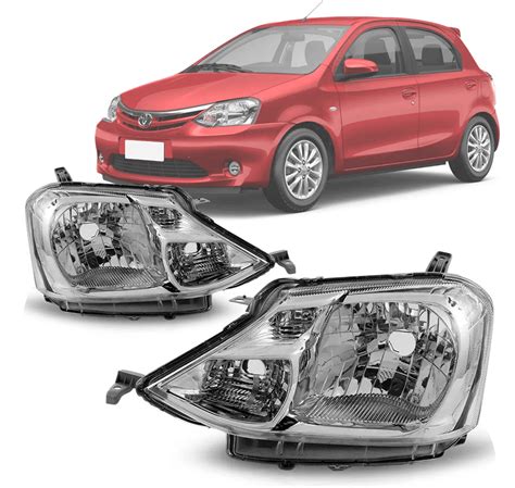 Farol Etios Carca A Cinza Dominio Auto Pe As