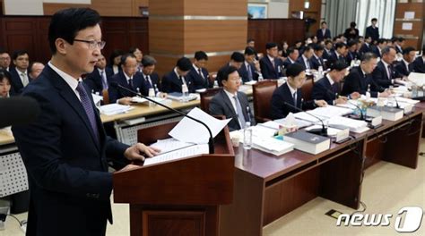 국감 업무보고 하는 송경호 서울중앙지검장 네이트 뉴스