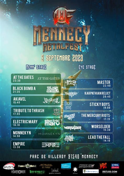 Mennecy Metal Fest Running Order Samedi Concerts Metal