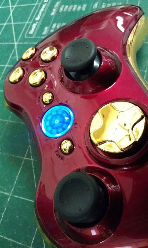 Iron Man Custom Xbox 360 Guide Button Or Choose Your Own Via Etsy