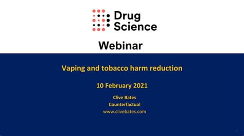 Vaping And Tobacco Harm Reduction Ppt