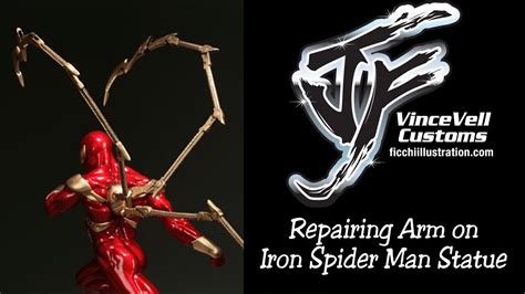 Repairing Iron Spider Man Statue Arm Youtube