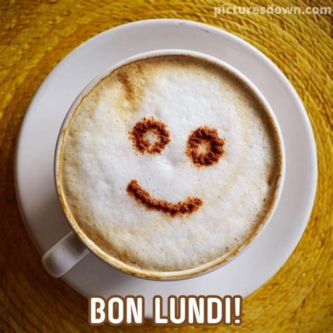 Bonne lundi café image smiley picturesdown