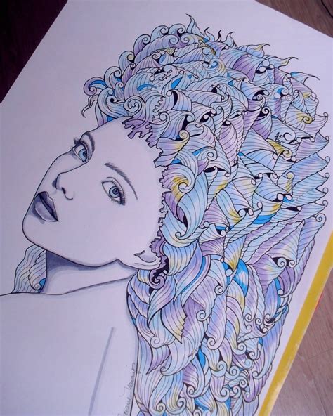 Desenho Feito Caneta Nanquim Em Papel Canson A3 E Colorido