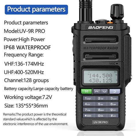 Baofeng Uv R Pro High Power Walkie Talkie Waterproof Long Range Dual