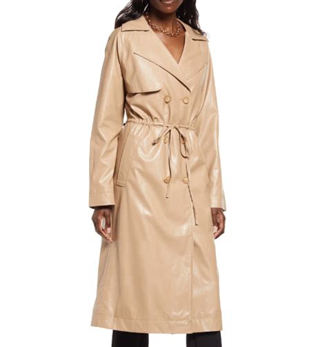 10 Faux Leather Trench Coats For Women To Layer Over Any Outfit In 2022