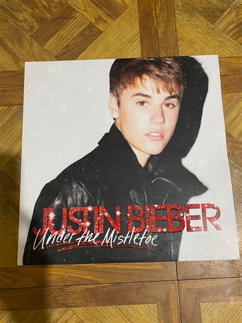 Justin Bieber "UNDER THE MISTLETOE" Vinyl Album, Hobbies & Toys, Music ...