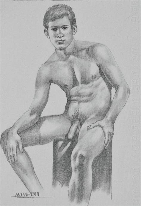 Drawing Male Nude Drawing By Hongtao Huang Pixels