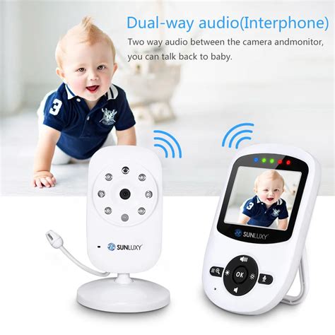 Sunluxy Baby Monitor Inch Wirelessdigital Lcd Two Way Talk Night