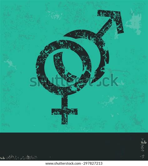 Sex Symbol Design On Green Backgroundgrunge Stock Vector Royalty Free Shutterstock