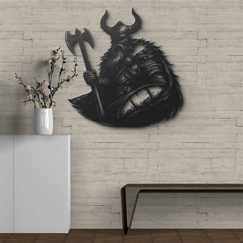 Viking Chief Metal Wall Art