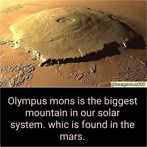 Biggest Volcano In The Solar System