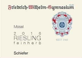 Friedrich Wilhelm Gymnasium Schiefer Feinherb Riesling Mosel