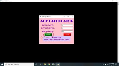 Download Age Calculator Project In Python With Source Code And Report