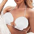 Amazon Jeweky Shell Top Mermaid Crop Top Seashell Bikini Top Beach Chest Chain For Women