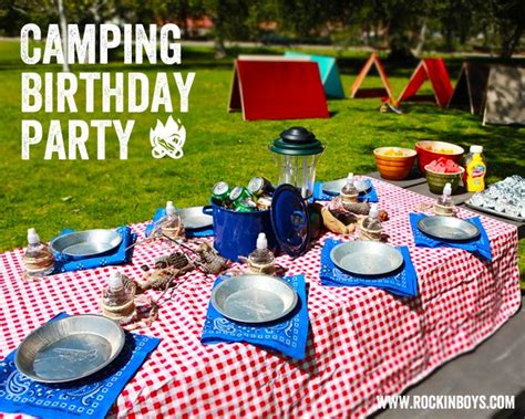 Camping Birthday Party Camping Birthday Party Decorations Camping