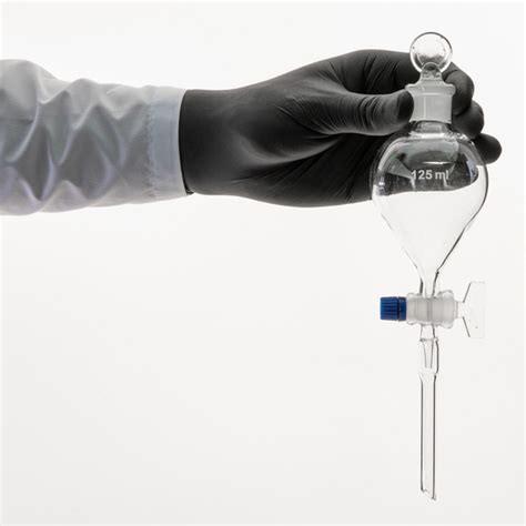 Воронка капельная шарообразная 125 мл с краном, 9х140 (диаметр х длина ...