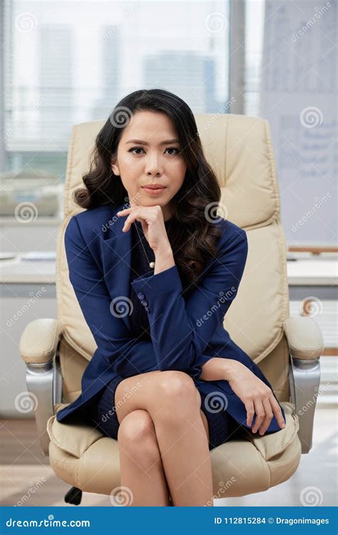 Asian White Collar Worker At Workplace Stock Photo Image Of Employee