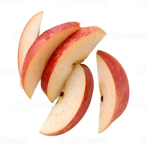 Apple Slices on Transparent Background 45838216 PNG