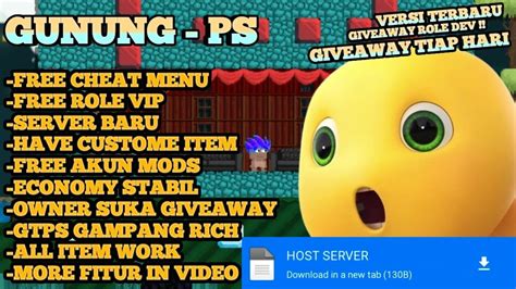 FREE ROLE MODS SERVER GAMPANG RICH GTPS TERBARU 2024