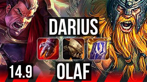 DARIUS Vs OLAF TOP Penta 17 0 2 Legendary 8 Solo Kills Comeback