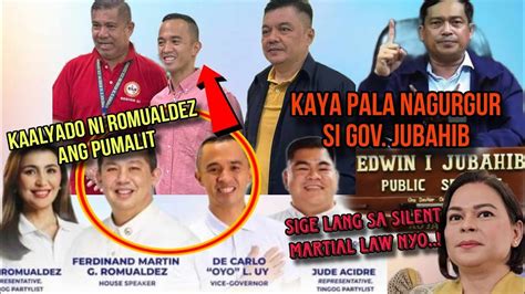 NAGURGUR NA SI GOV JUBAHIB PINALITAN NG KAALYADO NI ROMUALDEZ KAYA