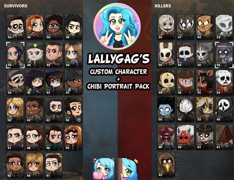 Complete Chibi Custom Icon Pack Available For Download Rdeadbydaylight