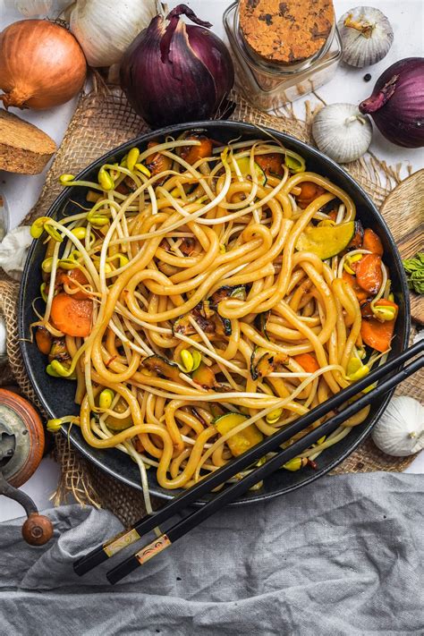 Udon Nudeln Mit Gem Se Vegan Feedmedaily