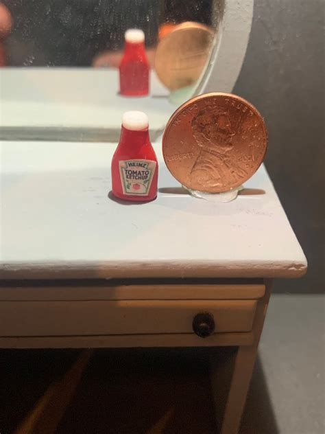 Scale Miniature Condiments Ketchup Mayo Mustard Etsy