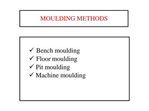 SOLUTION: Mfp u 1 s 4 metal casting process moulding machines types and ... 