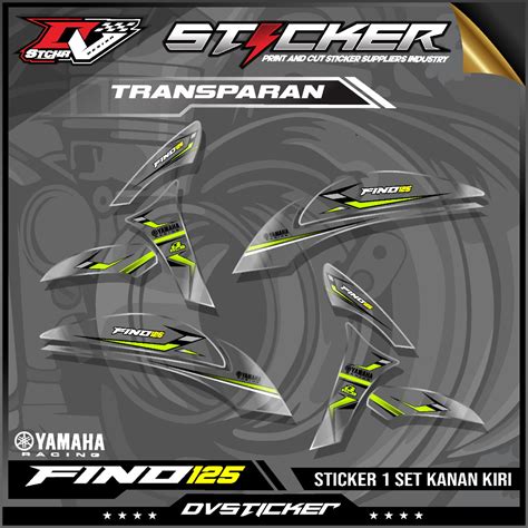 Jual Sticker Decal Striping Transparan Yamaha Fino Fi New Aksesoris