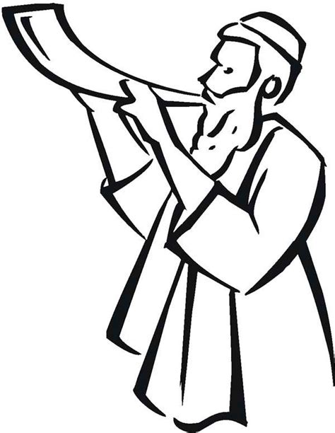 Shofar Page Coloring Pages