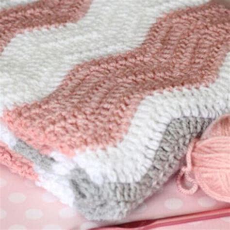 Crochet Ripple Baby Blanket Pattern - My Sweet Crochet