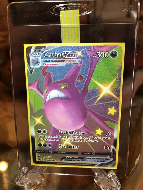 Mavin Crobat Vmax SHINY SWSH099 NM Full Art Promo Rare Pokemon Card